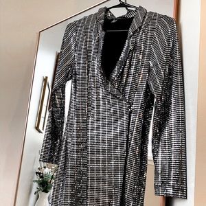 ASOS Sequin Tux Dress
